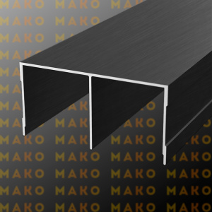 Направляющая верхняя MS310 Графит браш (A49)